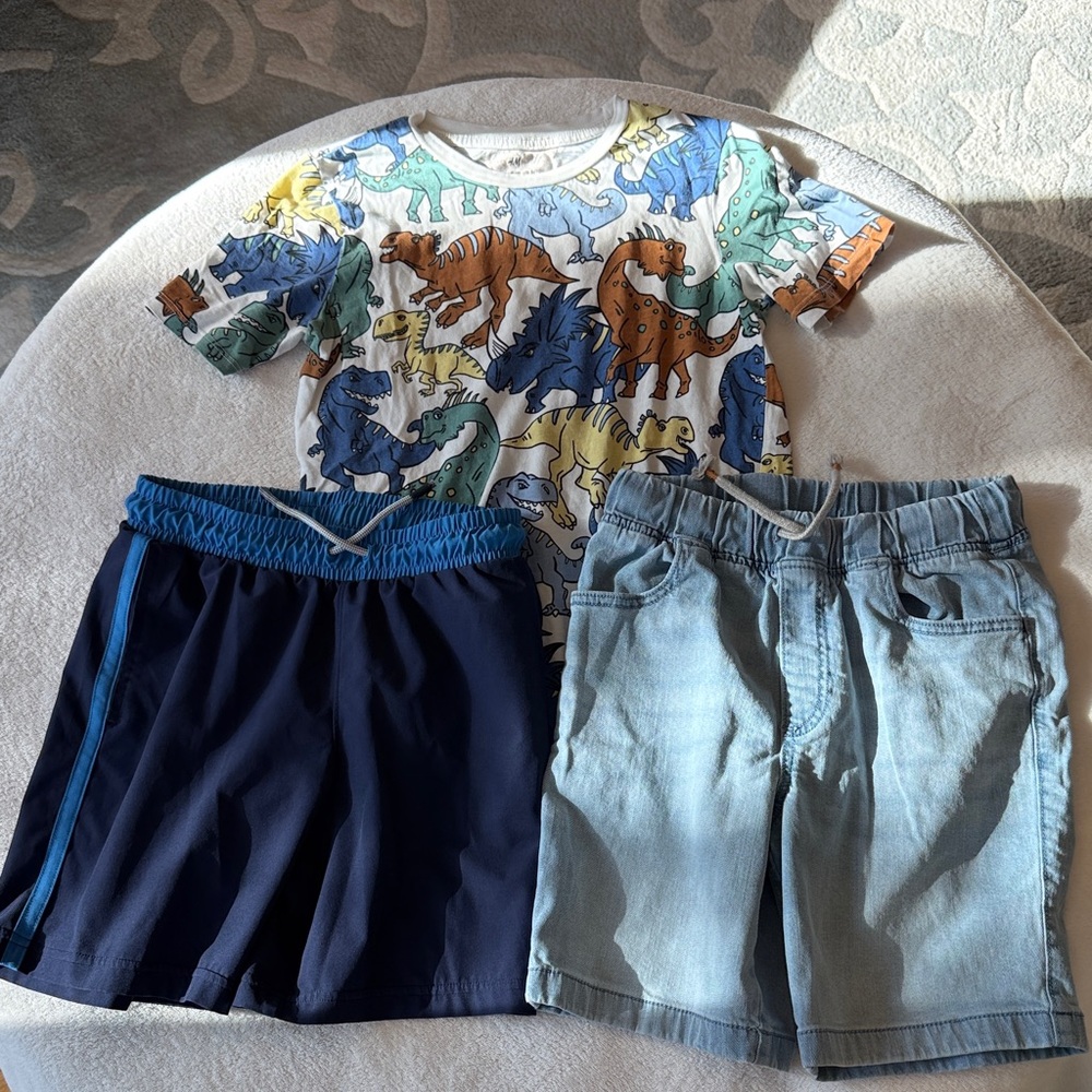 Dinosaur Print T-Shirt with Shorts Set BUNDLE